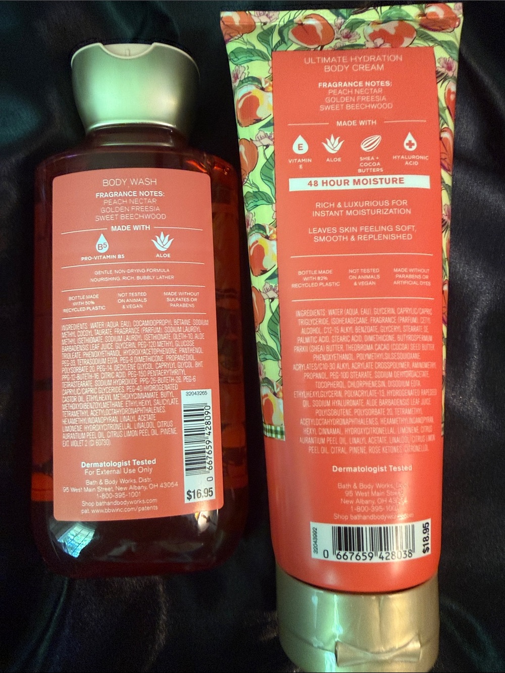 Peach Blossom & Nectar Body Wash and Cream - Peach - Picture 2 of 2